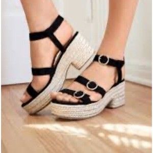 Just Fab Heeled Sandals 8.5